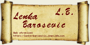 Lenka Barošević vizit kartica